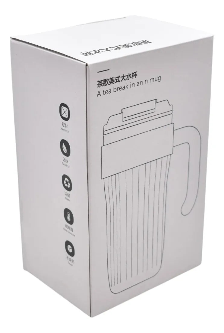 Botella Metalica Con Asa Tea Break 600ml Sm24coh819