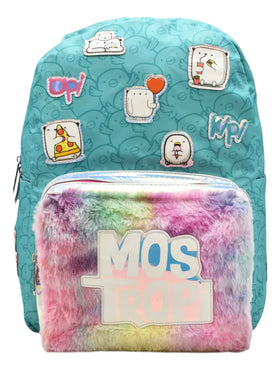 Mochila Mos Tropi Api Kipi Verde Primaria Con Estampado 2525 Atm Con Detalle
