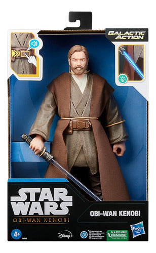 Star Wars Obi Wan Kenobi Figura 30cm Luz Y Sonidos Hasbro