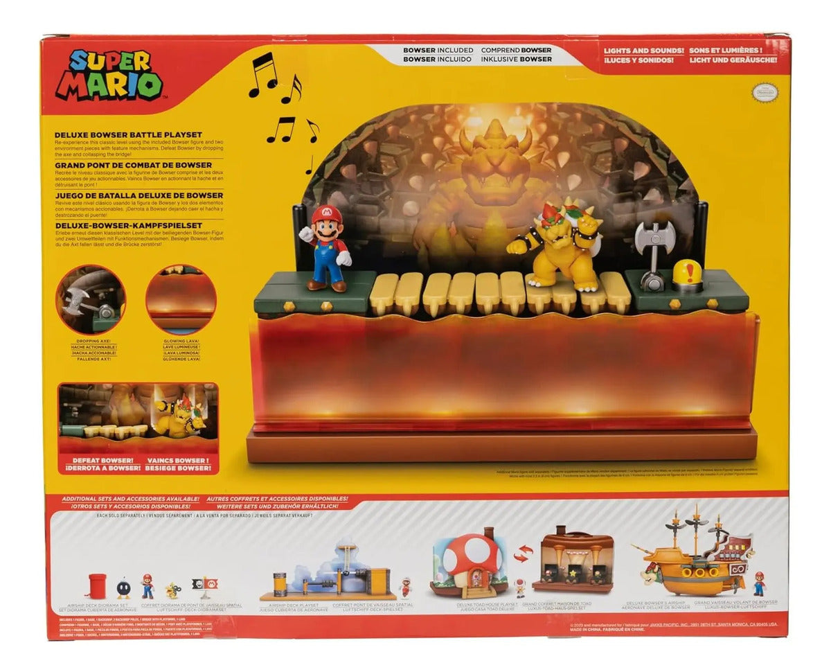 Super Mario Juego De Batalla Deluxe De Bowser Jakks Pacific Multicolor