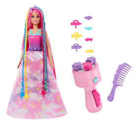 Barbie Dreamtopia Princess Pink Braids 29cm Mattel