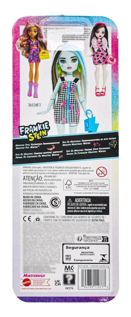 Monster High Frankie Stein Muñeca Articulada 27cm Mattel Cd
