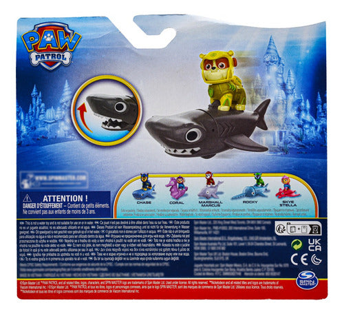 Paw Patrol Rubble Tiburon Martillo Aqua Pups Spin Master Cd