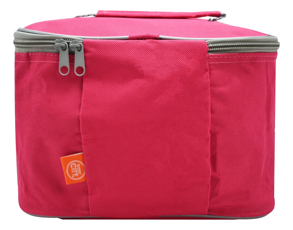 Lonchera De Poliéster Fucsia Lb15bc-18x Basic City Liso