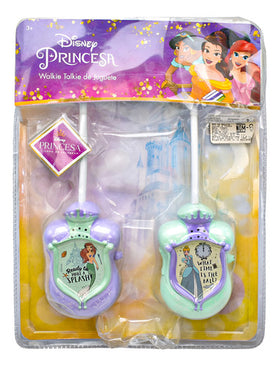 Walkie Talkie Disney Ariel Cenicienta 70m Alcance Toymark Cf Violeta / Celeste