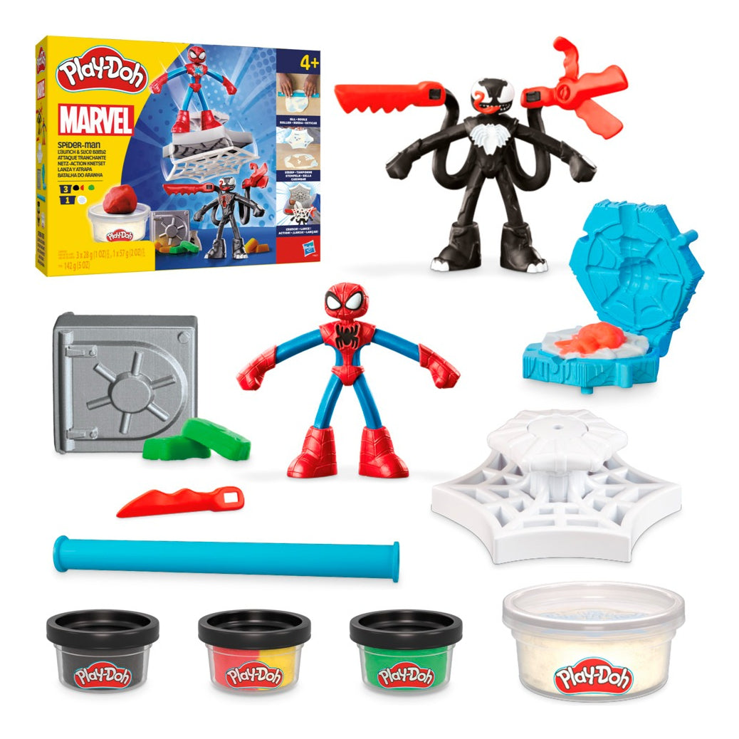Set de Masas de Play Doh de Marvel SpiderMan Lanza y Atrapa