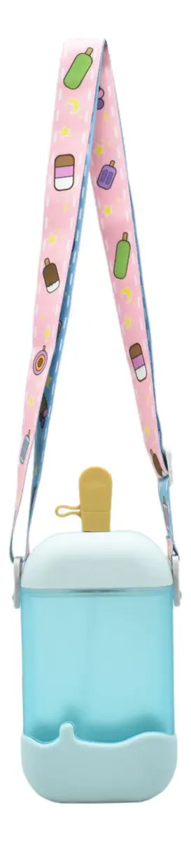 Botella Forma De Paleta Cremosa Con Pajilla 400ml Sm23cou291
