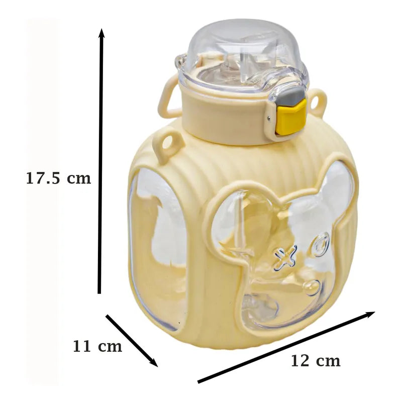 Botella Con Cara De Osito Con Asa 850ml Sm24coh238