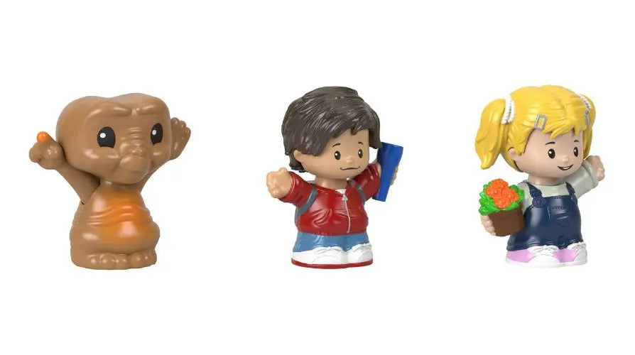 Fisher-Price Little People Collector Figura de Juguete Set de 3 de E.T El Extraterrestre para bebés en etapa de desarrollo