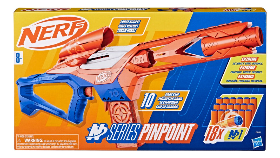 Nerf N Series Lanzadardos Pinpoint 18 Dardos Nerf N1 Naranja