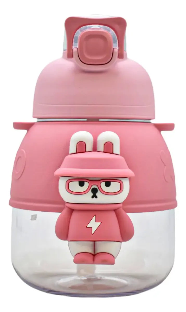 Botella Con Figura De Animalito Con Asa 1000ml Sm24coh243