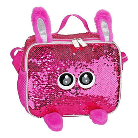 Wilys Wt388 Pink Reversible Sequin Rabbit Thermal Lunch Box