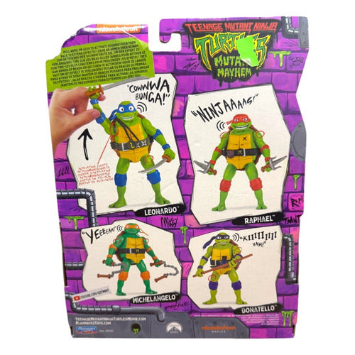 Tortugas Ninja Mutant Mayhem Leonardo Shouts Playmates Cf