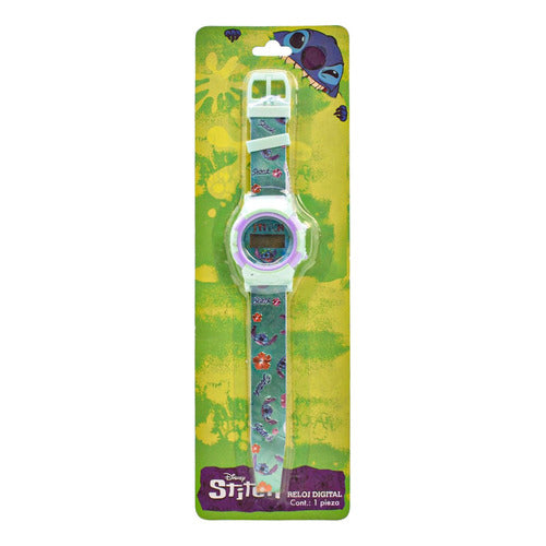 Reloj Digital Disney Stitch Pack 7pz Bestway Color Agua