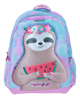 Chenson Large Plush Sloth Backpack Happy Girl Loty Lilac Color