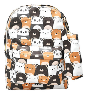 Mochila Escolar Lluvia Con Lapicera Multicolor Estampada 40cm