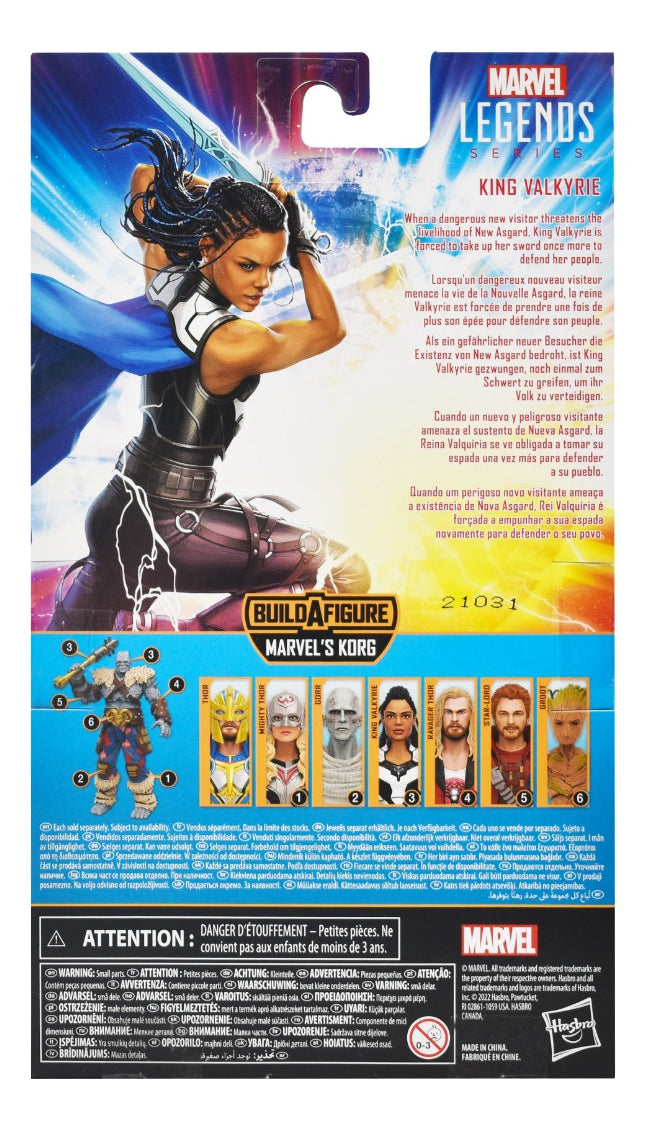 Marvel Thor Love And Thunder King Valkyrie Legend Mattel Cd