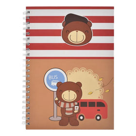 Cuaderno Tapa Dura Cuadricula 80 Hojas Oso Sm24esl504