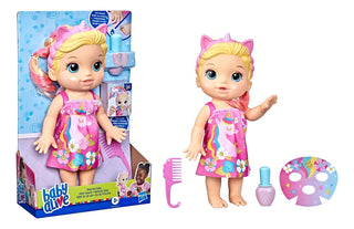 Muñeca Baby Alive Día De Spa Unicornio Pelo Rubio +3