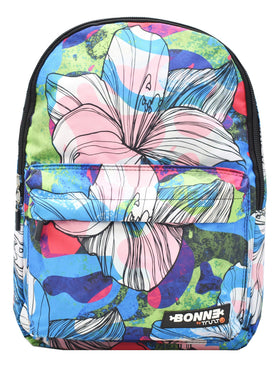 Mochila Escolar Truzt Bonne 16L Estampado Flor Multicolor Laptop