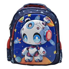 Mochila Robot Espacial Estampado 3d Kinder Ll24bpk532