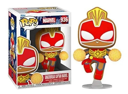 Marvel Gingerbread Captain Marvel #936 Funko Pop