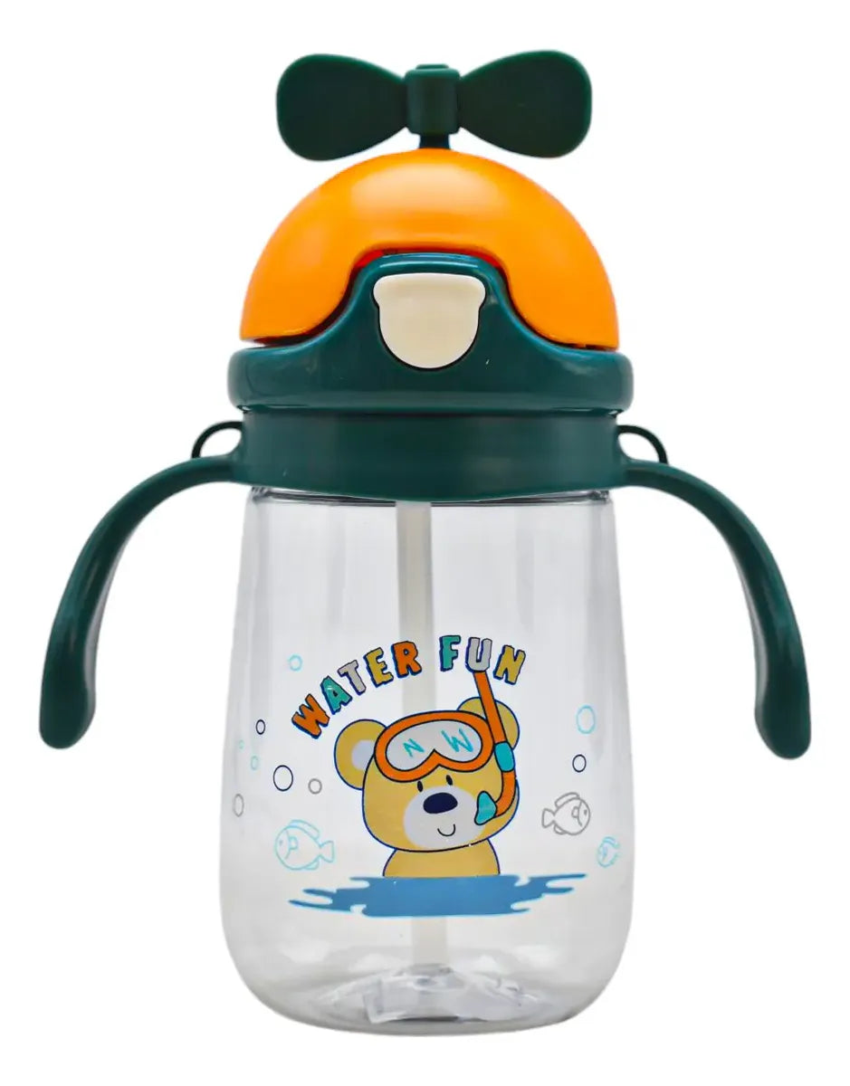 Botella Para Niño Con 2 Asas Y Moño 350ml 82476