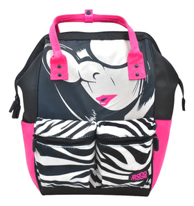 Mochila Disney Los Increibles Edna Mode Peluche Kinder Atm Color Negro Diseño De La Tela Alta Calidad