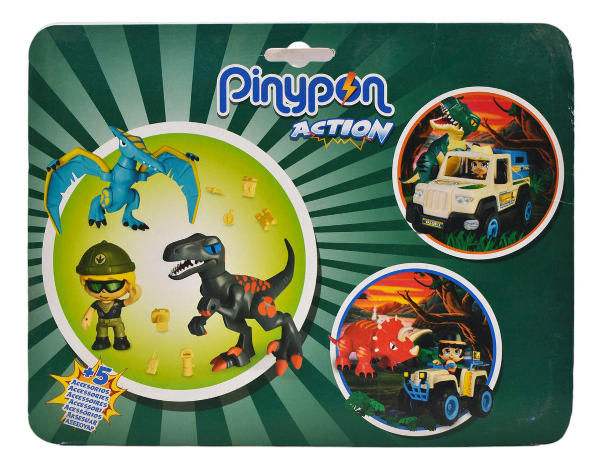 Pinypon Action Set Dinosaurios Con Explorador Famosa Da