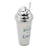 Vaso Plastico Metalizado Con Popote Pack 4pz #3 Sm22hat292