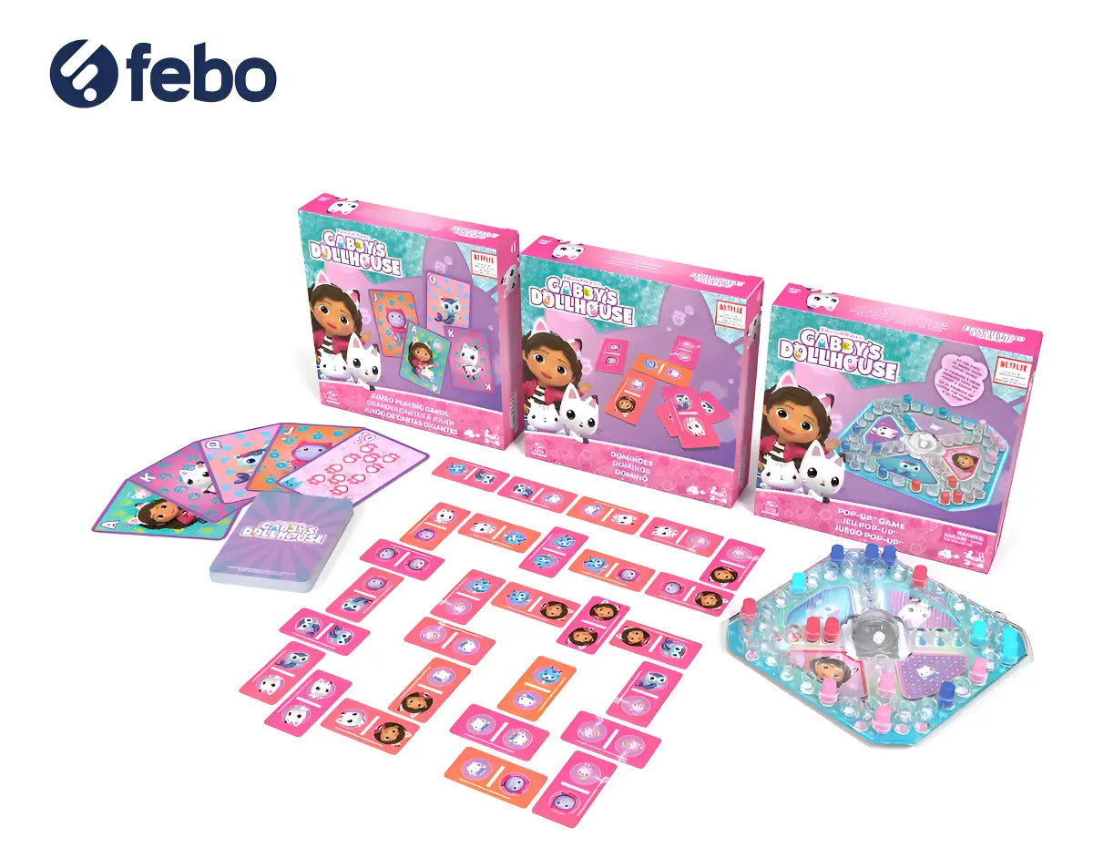 Cardinal Trio De Juegos De Gabby´s Dollhouse Para Niños