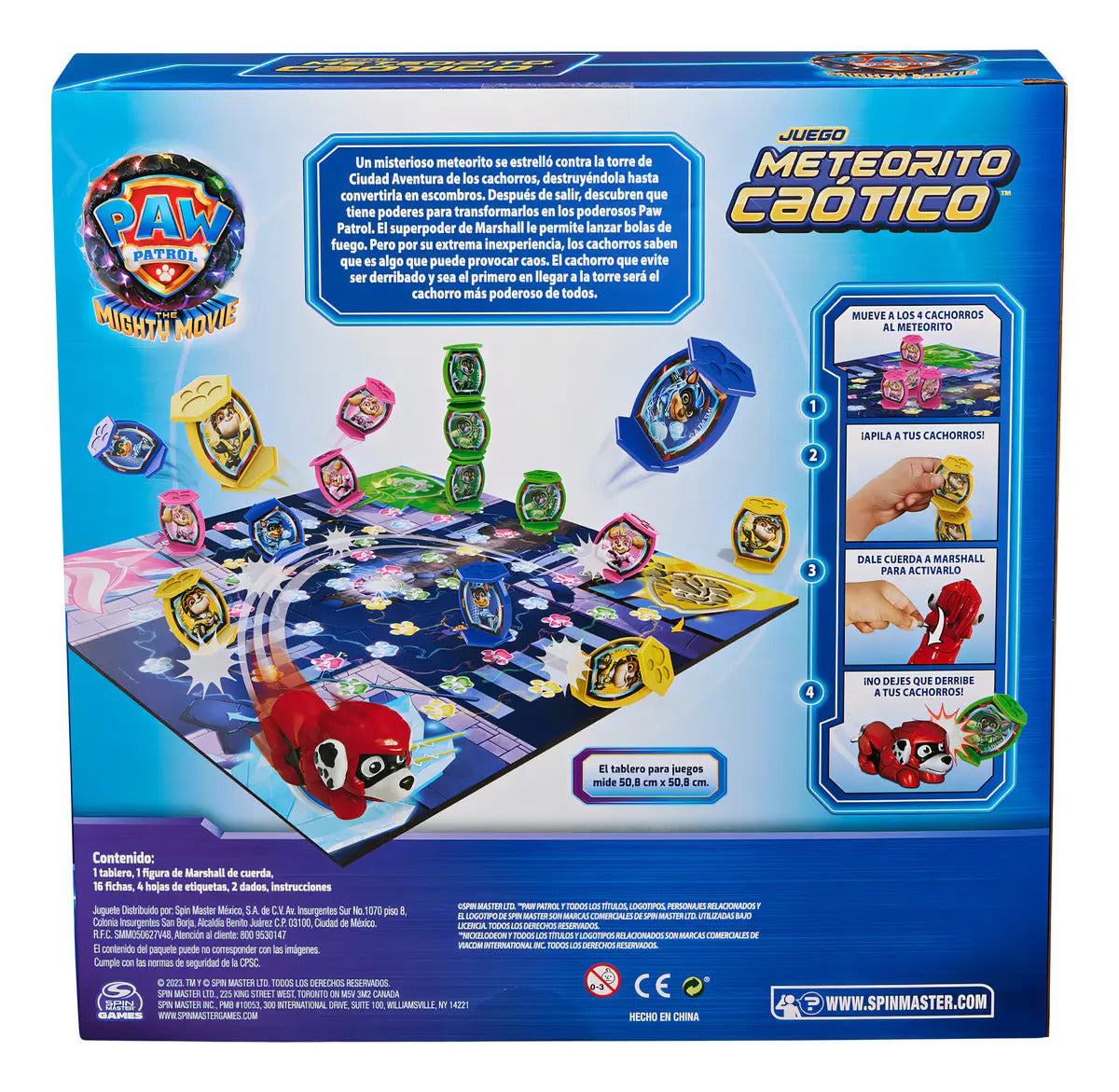Cardinal Meteorito Caótico Para Niños Paw Patrol