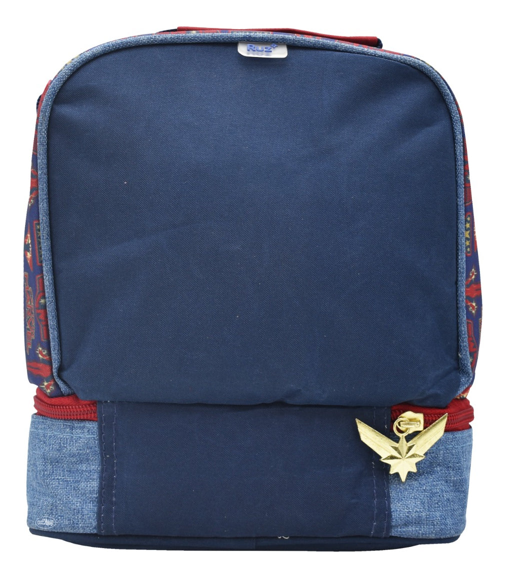 Lonchera Termica Marvel Capitana Marvel Estampada Azul Ruz