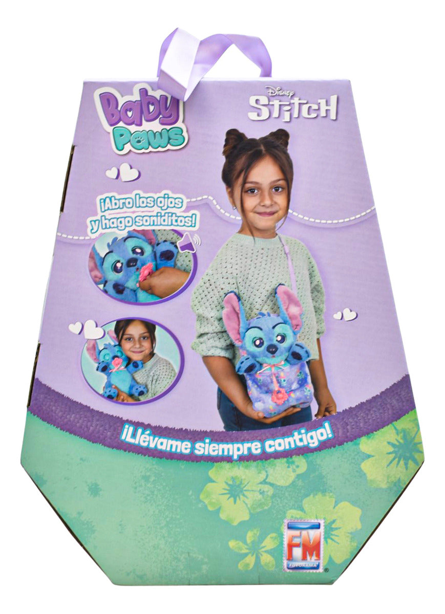 Baby Paws Disney Stitch Durmiente Con Sonido Fotorama Azul