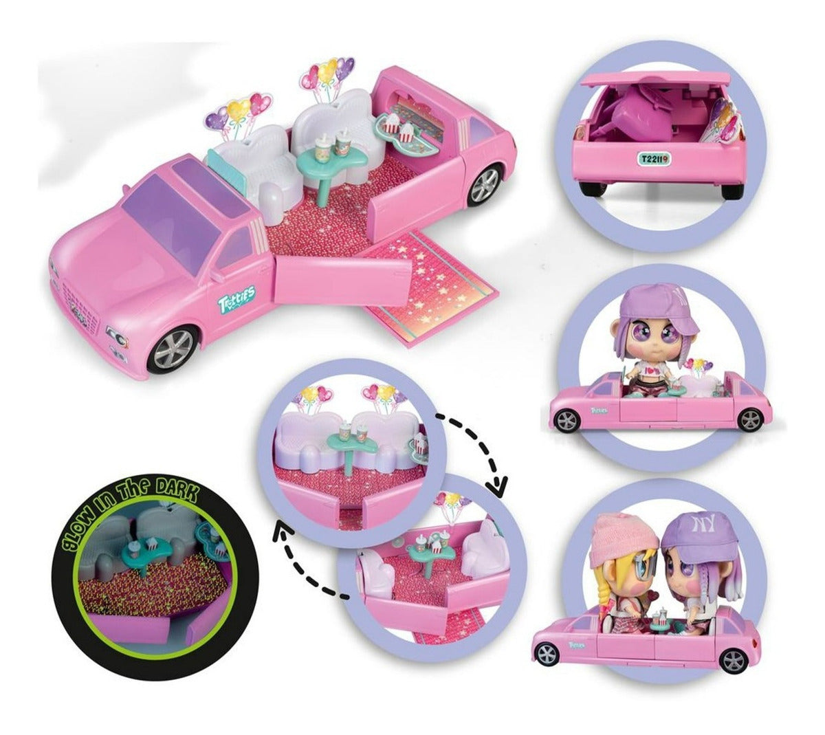 Muñeca Trotties Emoti Eyes Playset (emma + Limosina)