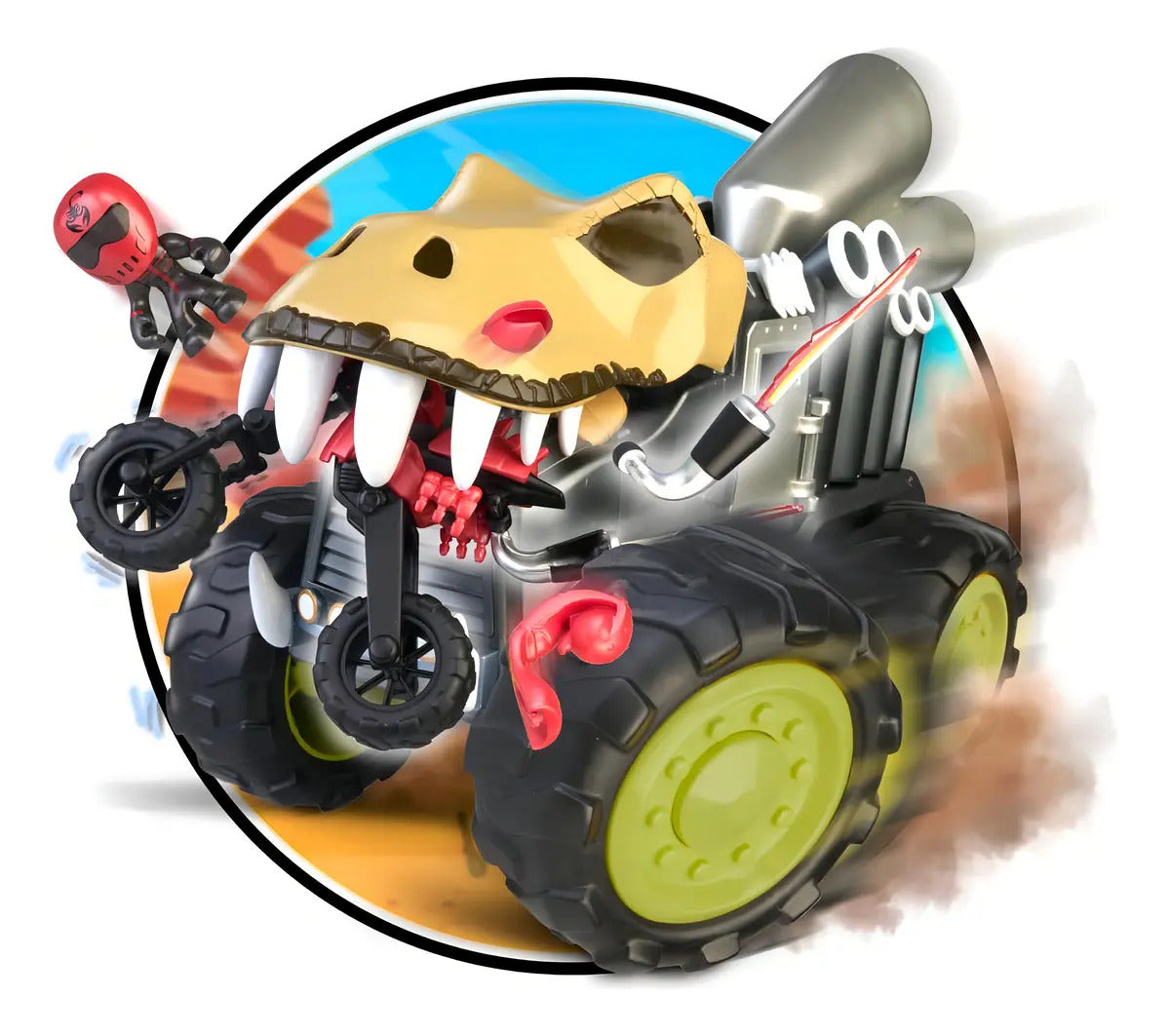 Swap Riders Tuning The Beast Krono Rex Vehiculo 35cm Famosa Color Gris