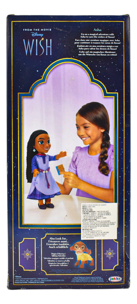 Disney Wish Asha Con Libro Muñeca 34cm Jakks Pacific Da