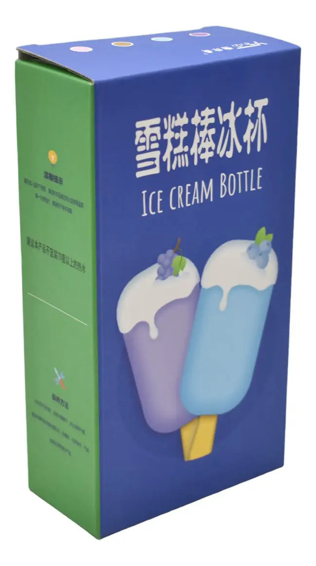 Botella Forma De Paleta Cremosa Con Pajilla 400ml Sm23cou291