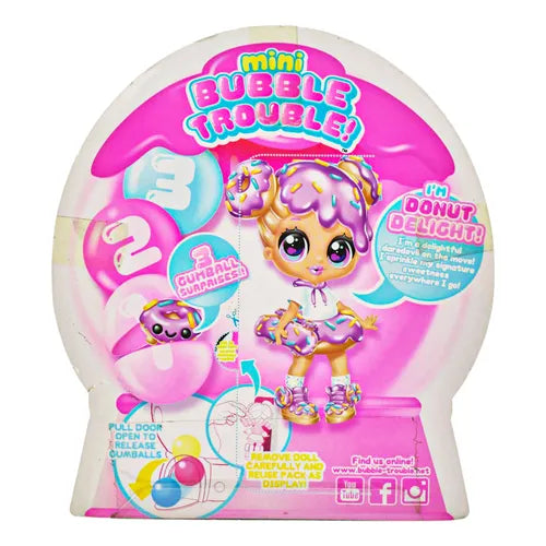 Mini Bubble Trouble Donut Delight 3 Sorpresas 8cm Ruz Da