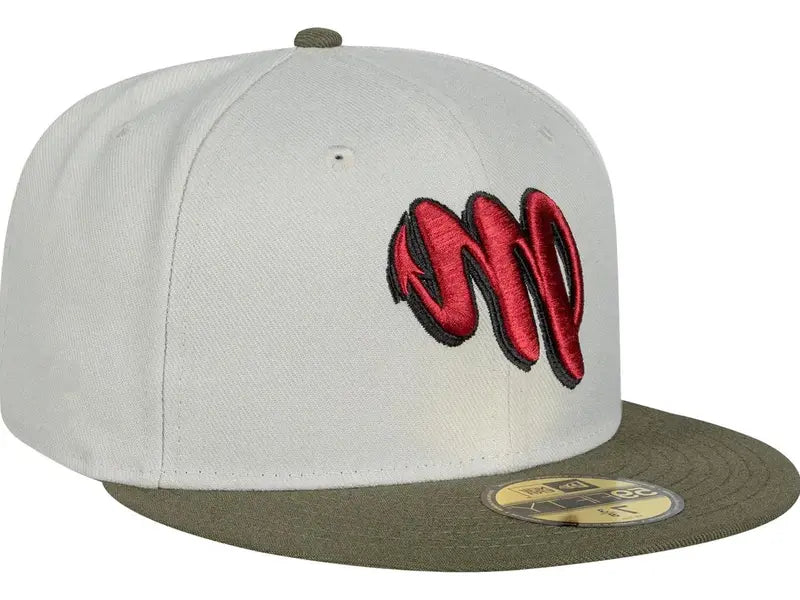 Gorra Diablos Rojos Mexico Lmb 59fifty 7 3/8 Beige G Bordado New Era