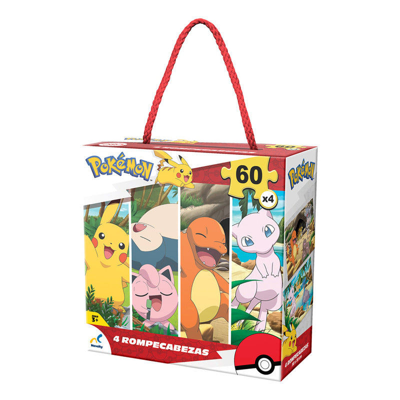 Rompecabezas 4 En 1 Pokémon