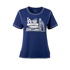 Playera Los Angeles Dodgers Color Azul MLB Para Dama Talla G New Era