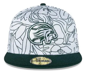 Gorra Leones De Yucatan 2024 Lmb 59fifty 7 1/2 Blanco Con Verde G New Era