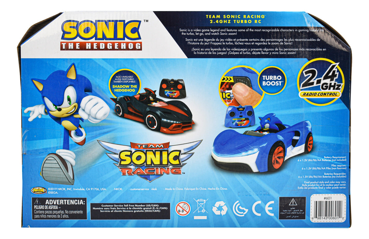 Sonic Radio Control 2.4 Ghz Turbo Rc Team Sonic Nkok Azul Sonic