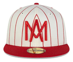 Gorra Aguilas De Mexicali Lamp 59fifty Retro 7 1/2 Blanco/rojo G Bordado New Era