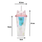 Vaso Plastico Tapadera De Rosca Y Popote Gato Sm22hat280