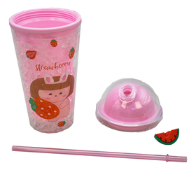 Vaso Doble Pared Gel Enfriador Con Luz H-13