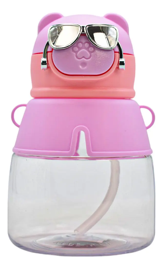 Botella Con Forma De Gato Con Lentes 450ml Sm24cou244