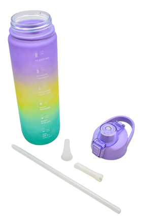 Botella Deportiva Con Asa Arcoiris Rayas 1000ml Sm22hat275