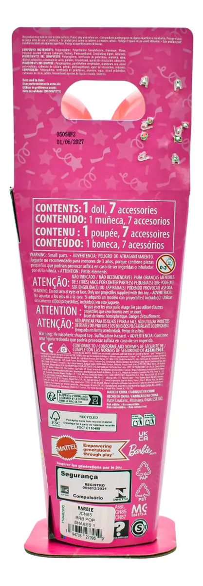 Barbie Pop Reveal Animales Color Change Pack 3 Pz Mattel